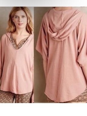 Anthropologie t.la North Coast Short Sleeve Hoodie